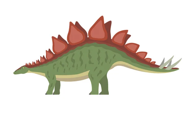 ベクトル・ステゴサウルス恐竜 — ストックベクタ