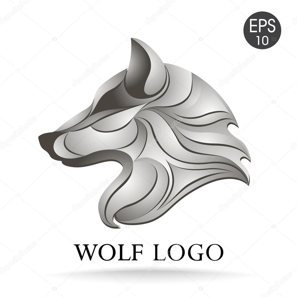 Vector wolf head logo for your design