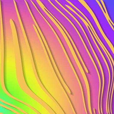 El salla. Gökkuşağı Arkaplanı. Sıvı Şekiller. Dalga deseni. Yaz Posteri. Renkli Gradyan. Soyut Örtü. Gökkuşağı Rengi. Yazın parlak dalgalı arka plan. Soyut doku.