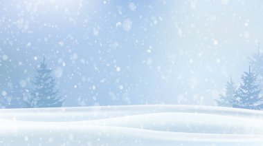 Ormanda sihirli kar yağışı. Yeni yıl ve Noel. Kar ve kar taneleri olan kış manzarası. Güneş karların üzerinde parlıyor. Soğuk kış günü. Orman ve sürükleniyor. Panorama Duvar Kağıdı. Kar taneleri 