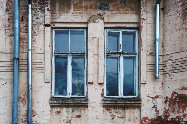 abandoned house for renovation. Abandoned old house. Ruined old house. Old vintage house . house exterior. broken windows. Past. Ruins. Abandoned old buildings.