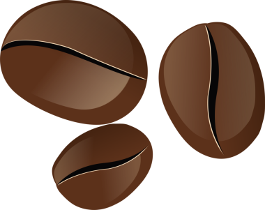 Kahve çekirdeği. fasulye, kafein sembolü. Düz çizim. Kahve ikonu logosu tasarımı. Şeffaf, png. Böğürtlen kahverengi tohumu, aromatik arabika kızarmış fasulye. Amerikan içeceği..