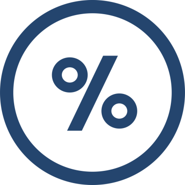 Yüzde simgesi şeffaf, png, iş alanında izole edildi. logo, web, uygulama ve UI için yüzde simgesi. Basit bir işaret. Grafik ve web tasarımı için yüzde, yüzde
