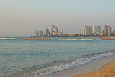 Tayland, Pattaya, şehir ve deniz.