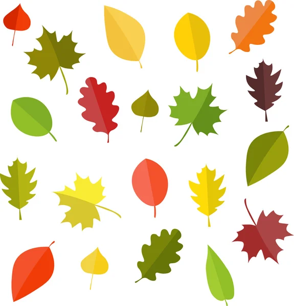 Листья в сезонах — стоковый вектор