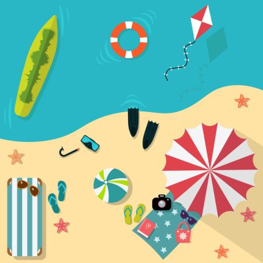 Yaz saati tatil Sahilde.