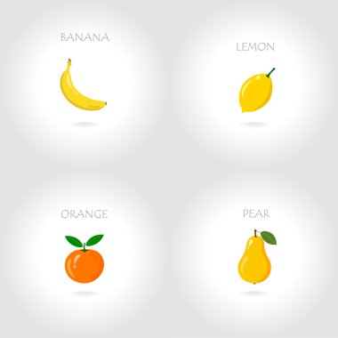 muz limon portakal armut seti