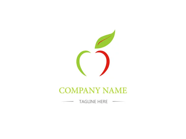 Apple icon design. Business logo. Sign, symbol. Cartoon, flat style. — Stock Vector
