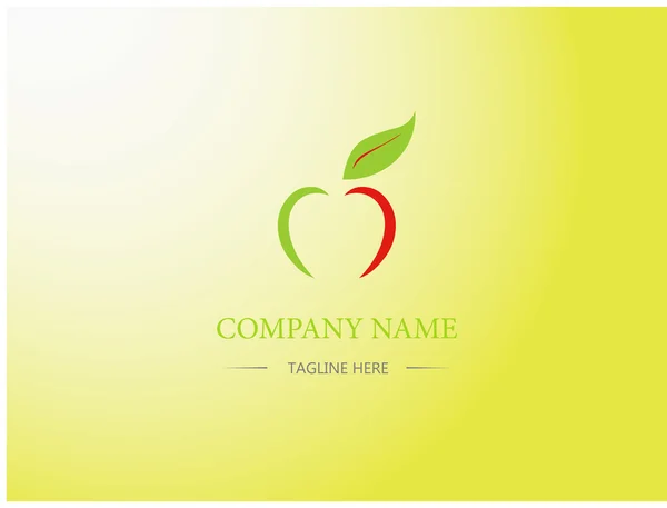 Apple ikony designu. Logo společnosti. Znamení, symbol. Kreslený, ploché styl. — Stockový vektor