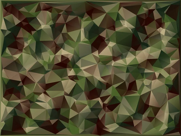 Абстрактний вектор Військовий камуфляжний фон Зроблено з геометричних трикутників фігур. Полігональний стиль . — стоковий вектор