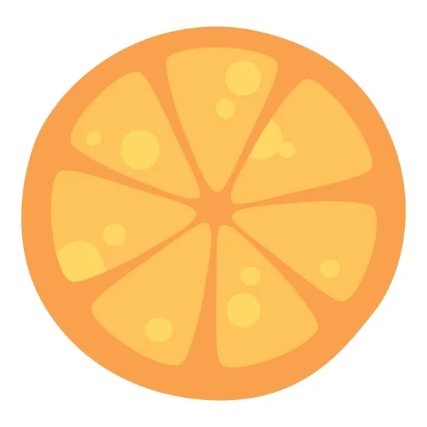 Icono de rebanada de té naranja, estilo plano — Archivo Imágenes Vectoriales