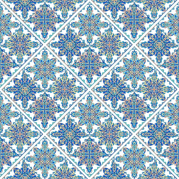 Декоративный узор. Арабский бесшовный шаблон. Марокканский фон. — стоковый вектор