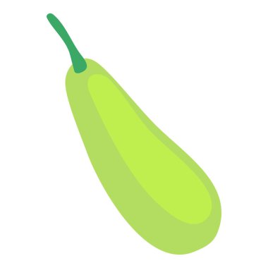 Çiftlik kabağı simgesi, çizgi film ve düz stil