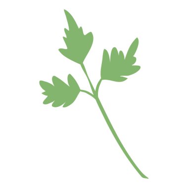 Çiftlik maydanozu, çizgi film ve düz stil