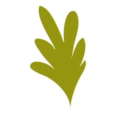 Yeşil çiftlik maydanoz ikonu, çizgi film ve düz stil