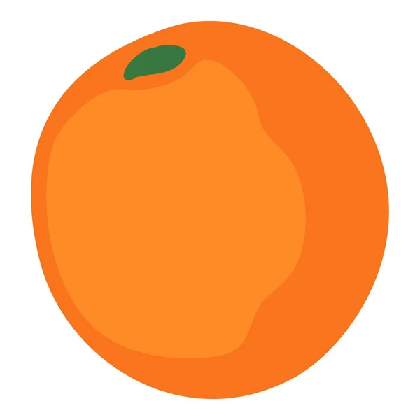 Icône orange tropicale, dessin animé et style plat — Image vectorielle