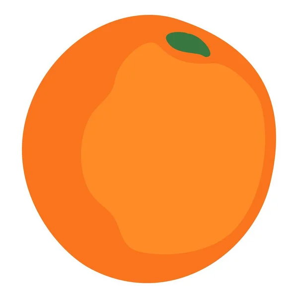 Tropikalna gospodarstwo pomarańczowy ikona, kreskówka i płaski styl — Wektor stockowy