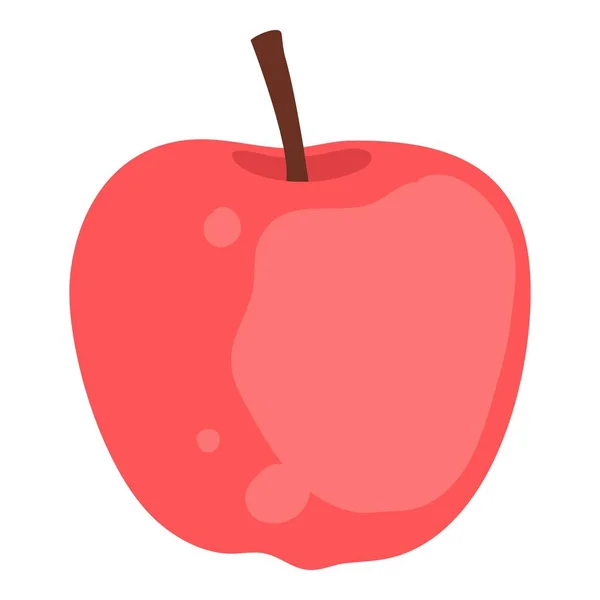 Значок яблуні червоного дерева, мультфільм і плоский стиль — стоковий вектор