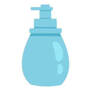 Sabun dağıtıcı şişe ikonu, çizgi film ve düz stil