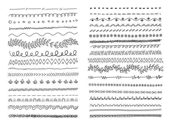çizilmiş el çizgisi çerçeve vektör elemanı çizim el çizimi vektör çizimi düz sınır kümesi ve tasarım el çizgisi çerçeve çerçeve çiçek vektörü karalama veget