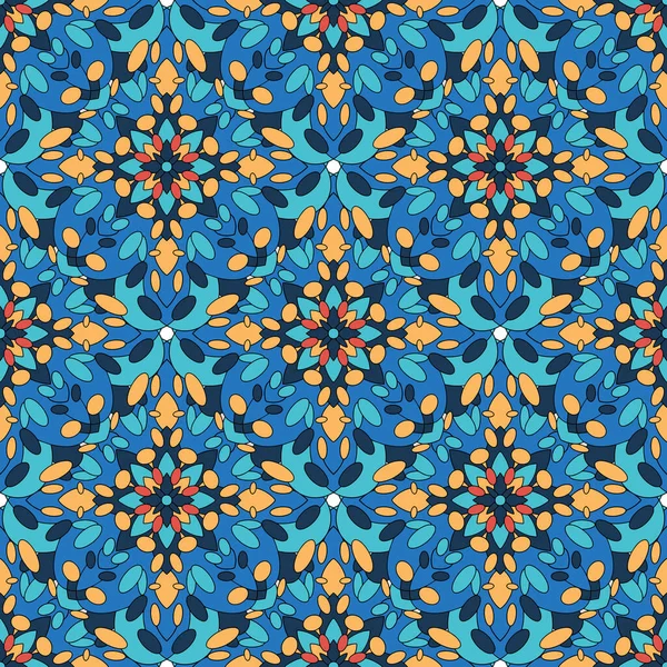 部落病媒装饰 无缝隙的非洲模式 民族地毯 有切角和三角形 阿兹特克风格 几何马赛克与三角形在瓷砖上 古老的内部 现代地毯 Geo Print — 图库矢量图片