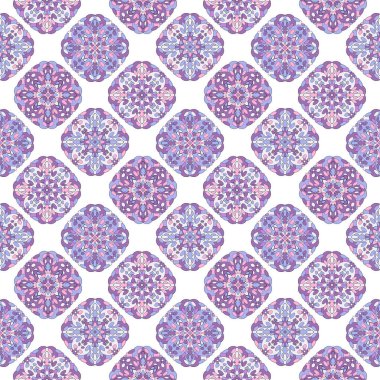 Geometrik mandala deseni, ana hatlı el çizimi biçimi