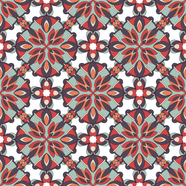 Geometrik mandala deseni, ana hatlı el çizimi biçimi