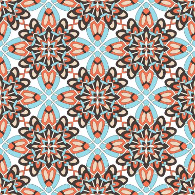 Kabile mandala deseni, ana hatlı el çizimi tarzı.