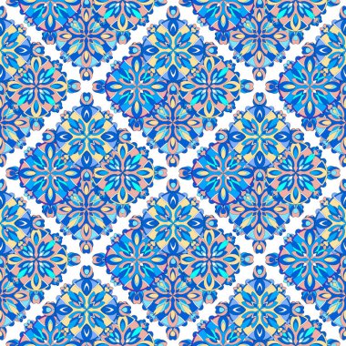 Doğu meditasyon şablonu, ana hatlı el çizimi tarzı