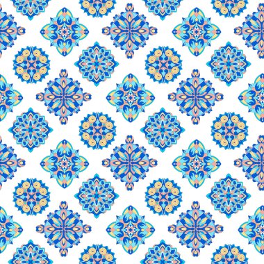 Soyut cami deseni, el çizimi biçimi