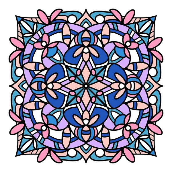 Meditation Mandala ikon, handritade och skissera stil — Stock vektor
