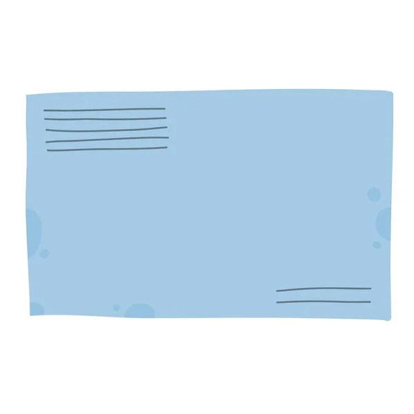 Sammelumschlag mit Post, Poststempel und Postkartenvektor flach, Cartoon-Illustration. Verschiedene Buchstaben aus Bastelpapier, Briefpapier, Siegellack und handgeschöpfte Karte isoliert auf weiß — Stockvektor