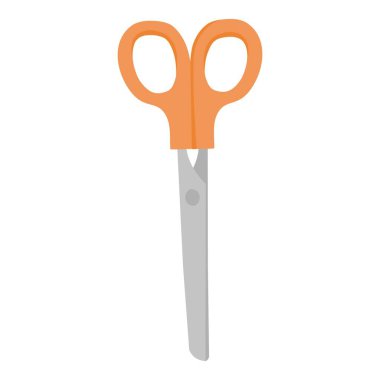 Okul makasları karikatür vektörü. Kırtasiye kesimi