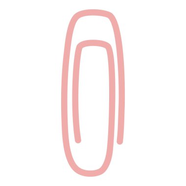 Ataç simgesi karikatür vektörü. Ofis eklentisi