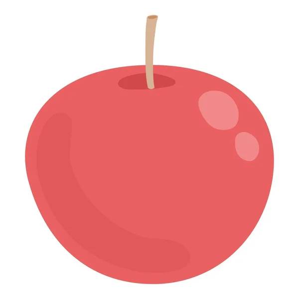 Herbst rote Apfelsymbol Cartoon-Vektor. Kunstapfelfrucht — Stockvektor