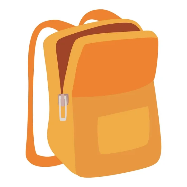 Textile school backpack icon cartoon vector. Bag pack — Stock Vector