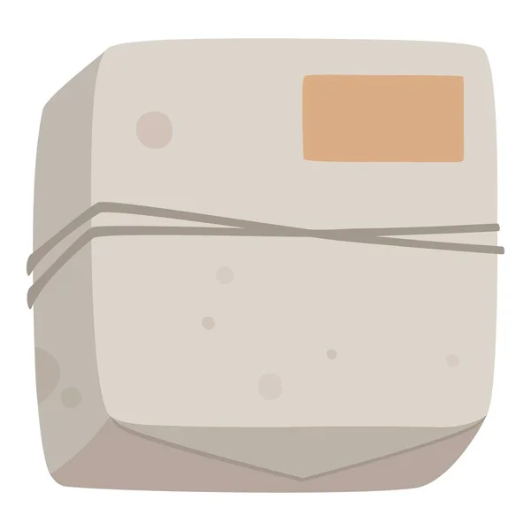 Caja de paquete icono vector de dibujos animados. Paquete de entrega — Archivo Imágenes Vectoriales