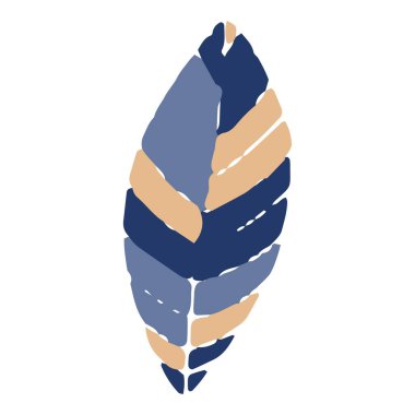 Karalama yaprağı simgesi el çizimi vektörü. Doğa Sonbaharda