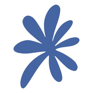 Botanik bitkisi karikatür vektörü. Yabani çiçek dalı