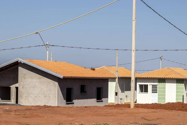 Brezilya Sao Paulo Eyaletinin Minha Mina Vida Programının Standart Evlerinin — Stok fotoğraf