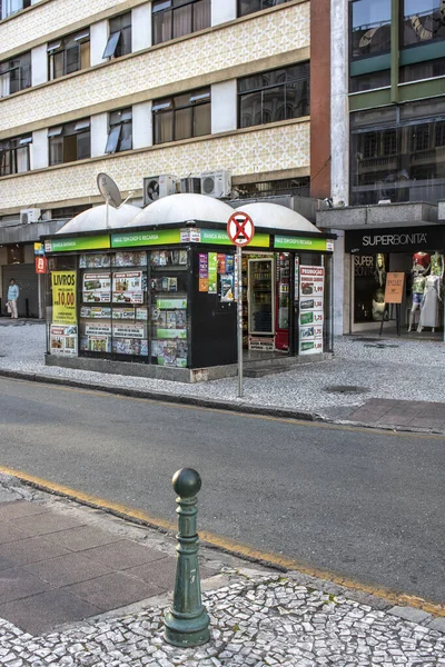 Curitiba Parana Stycznia 2018 Widok Kiosku Kwadracie Dół Curitiba — Zdjęcie stockowe