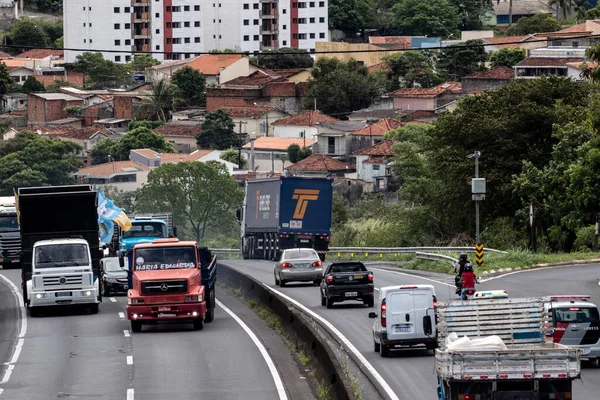 Marilia São Paulo Brasil Outubro 2020 Tráfego Veículos 294 Comandante — Fotografia de Stock
