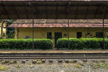 Sao Paulo eyaleti Matao belediyesindeki eski tren istasyonunun cephesi
