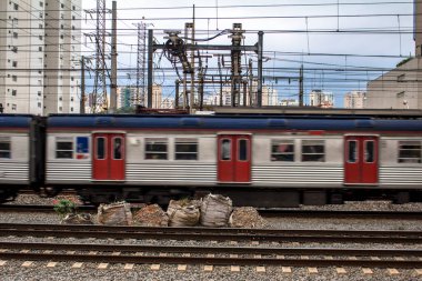 Sao Paulo 'daki Barra Funda istasyonunun yanındaki raylar.