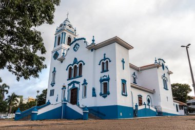 Marilia, Sao Paulo, Brezilya, 30 Ekim 2020 - Sao Bento Katedrali 'nin yenilenmiş manzarası, Marilia' nın merkezi, Sao Paulo eyaletinin batı merkezi...