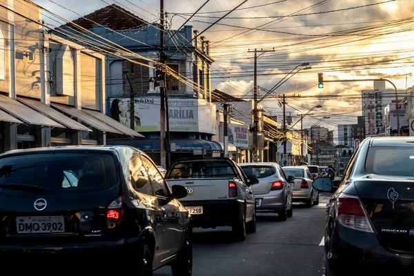 Marilia Sao Paulo Brezilya Ekim 2020 Marilia Şehir Merkezindeki Ana — Stok fotoğraf