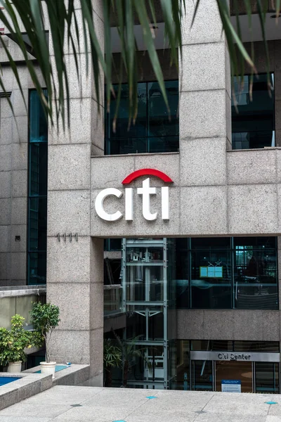 Sao Paulo Brazilië Januari 2021 Citi Teken Voor Citigroup Center — Stockfoto