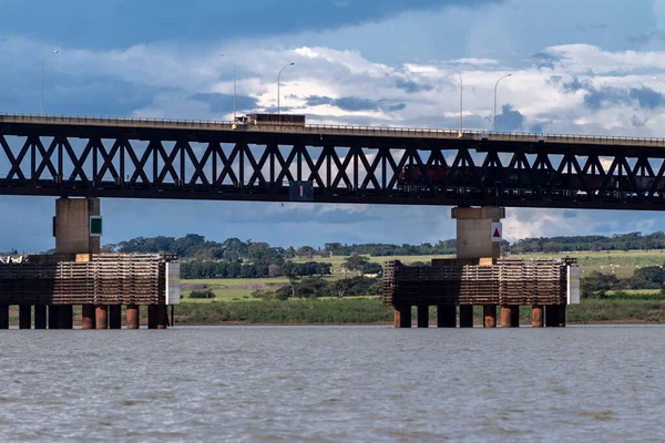 Sao Paulo Brésil Avril 2015 Vue Sur Pont Ferroviaire Est — Photo