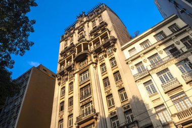 Sao Paulo, Brezilya, 17 Nisan 2012. Sampaio Moreira Binası, Sao Paulo şehir merkezinde. 1924 'te açıldı, şehrin en antikası.