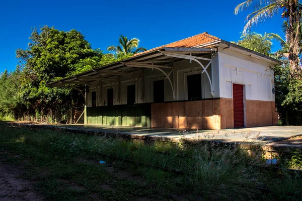 Eski Cia Paulista Estradas Ferro Nun Terk Edilmiş Küçük Tren — Stok fotoğraf